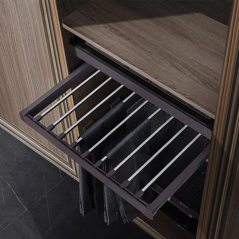

Wardrobe Accessories Wardrobe Drawer Soft Close Drawer Pants Rack Hanger Pull Out Pants Rack Soft Close Pants Rack