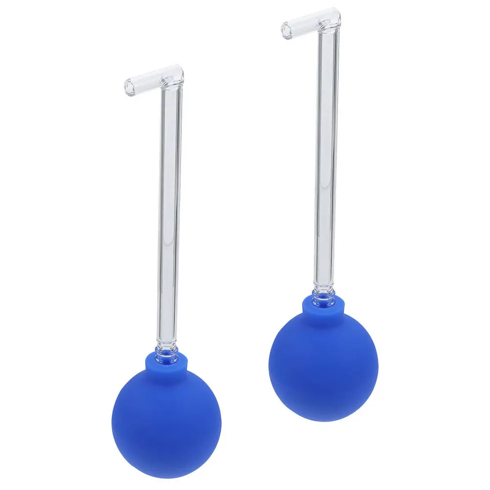 2Pcs Tonsil Stone Remover Manual Style Oral Cleaner PVC Glass Suction Ball Long Tube Dental Flosser Portable Water Flossing Tool