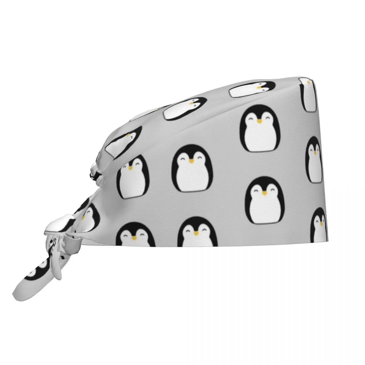 Kawaii Penguin Scrub Cap Vintage Cartoon Animal Operator Nursing Surgicals Cap for Men Women Lab Doctor Spa Work Caps Hat