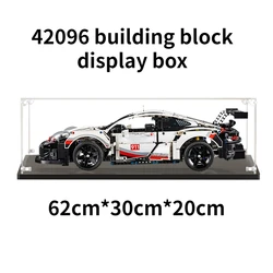 911RSR Acrylic Display Building Block Display Box 42096 Dustproof HD Display Box Building Block Car Display Box(62 * 30 * 20cm)
