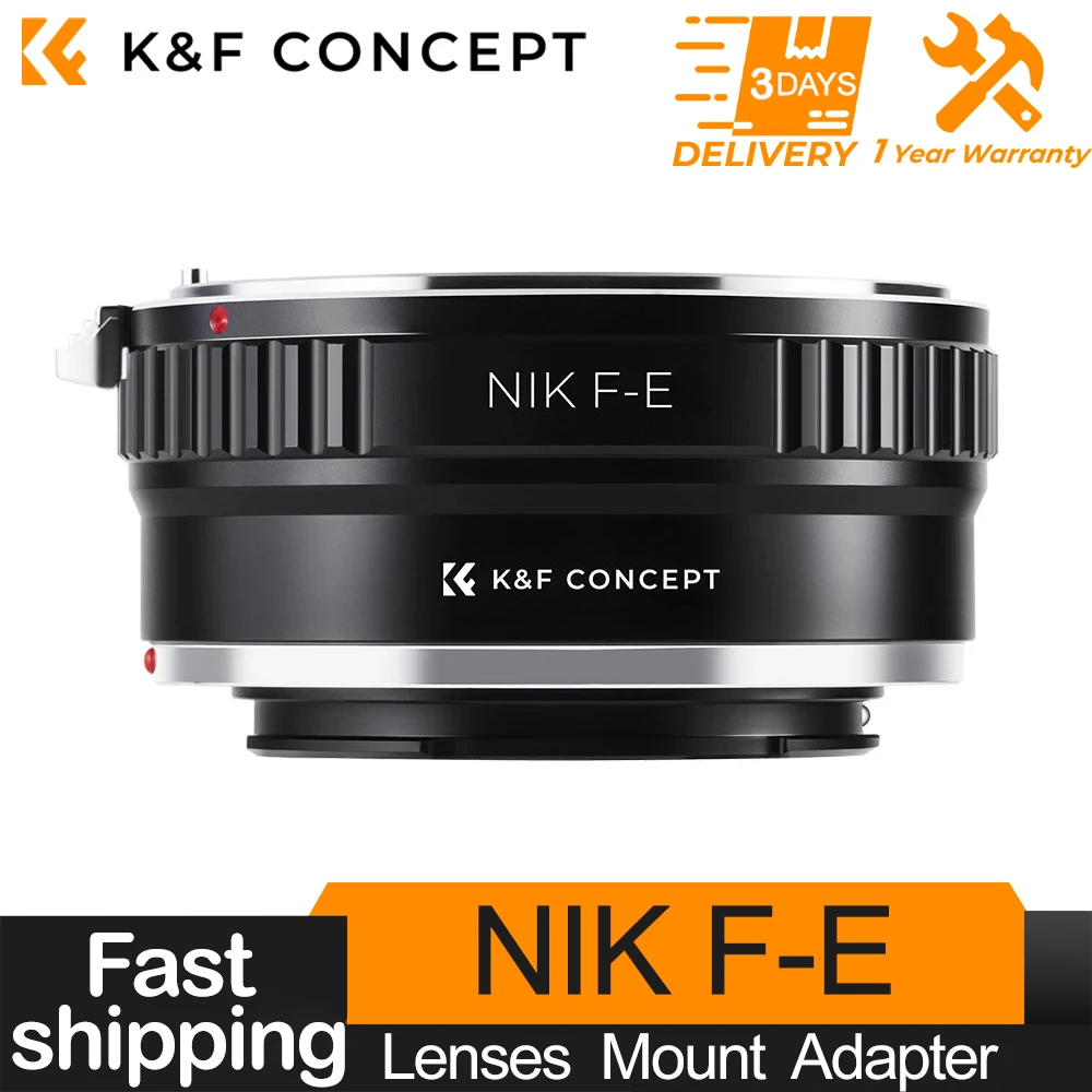 K & F Concept for Nikon F AI Lenses to Sony E Camera Mount Lens Adapter Compatible with Sony E A5000 A6000 A6400 A7C A7C2 A1 A9