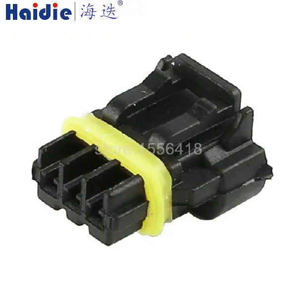

1-20 sets 3 Pin 0.6 Series 52116-0341 52117-0341 White Miniature Automobile Waterproof Cable Socket With Terminal