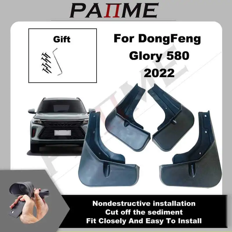 

Car Mud Flaps For DongFeng Glory 580 2022 Mudguard Splash Guards Front Rear Fender Mudflaps YC101256