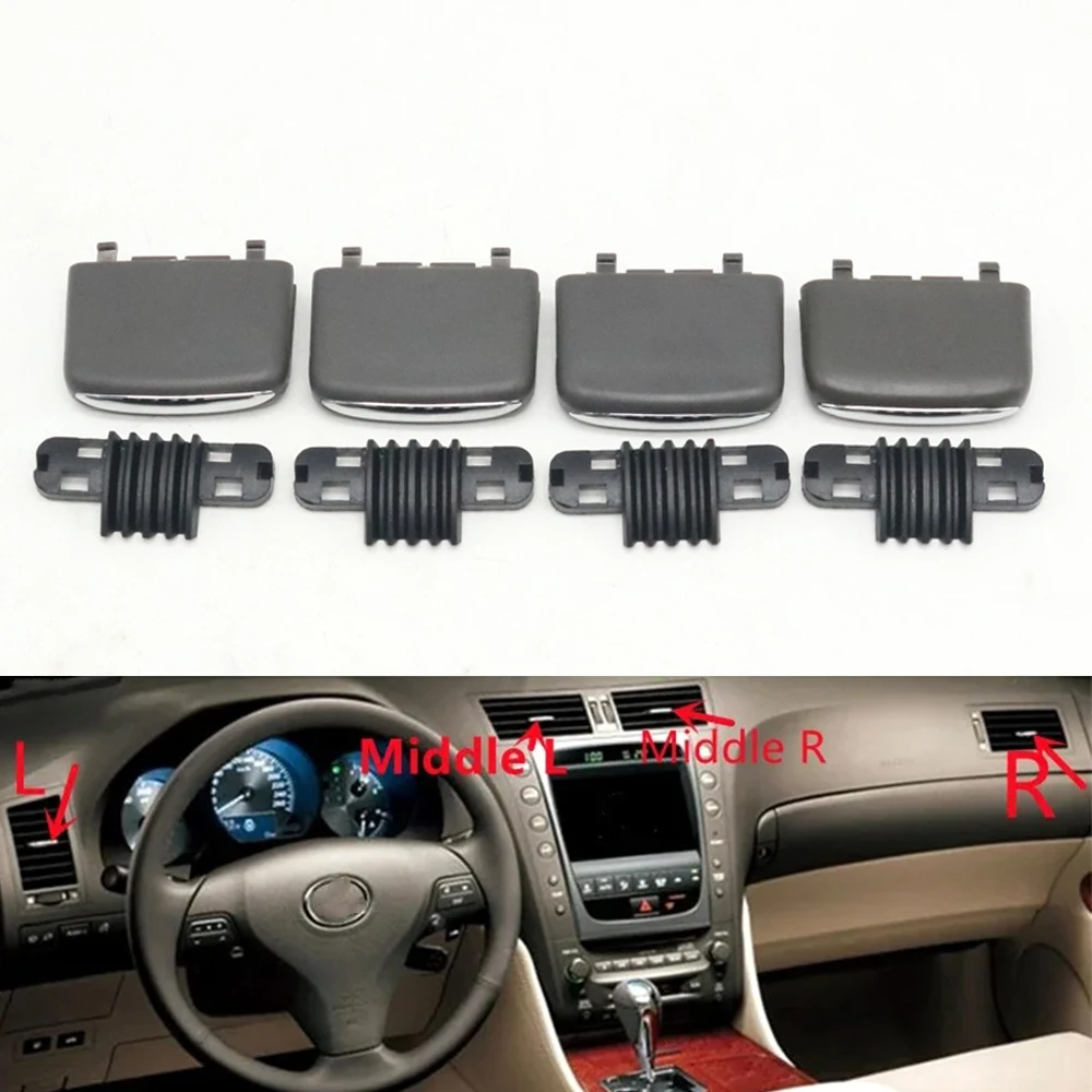 

For Lexus GS300 GS350 GS430 GS450 GS460 2005-2010 Front Air Conditioning A/C Vent Outlet Tab Clip Repair Kit