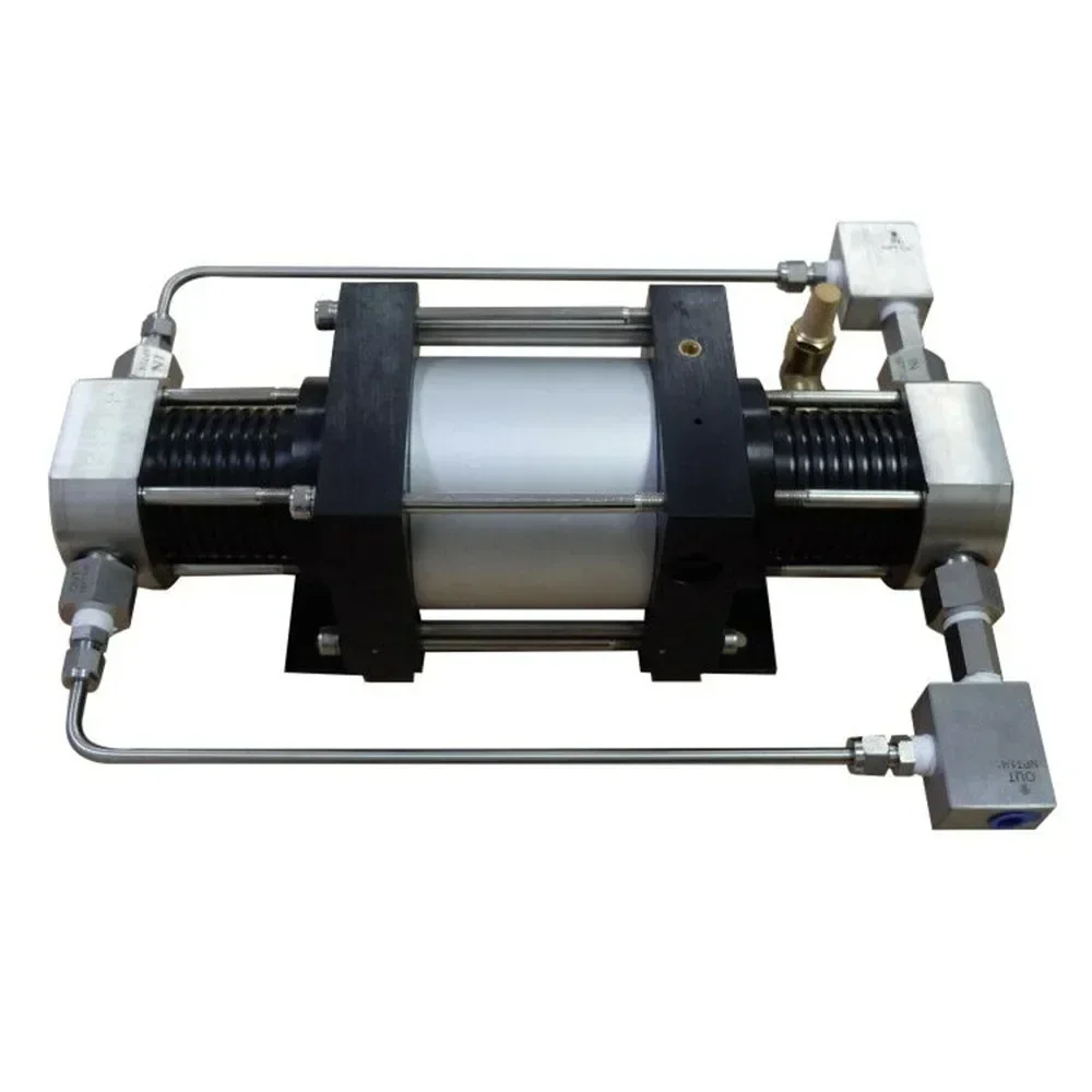 

XBD30-OL 150-200 bar Mini double acting air driven gas booster with Inlet and outlet hoses