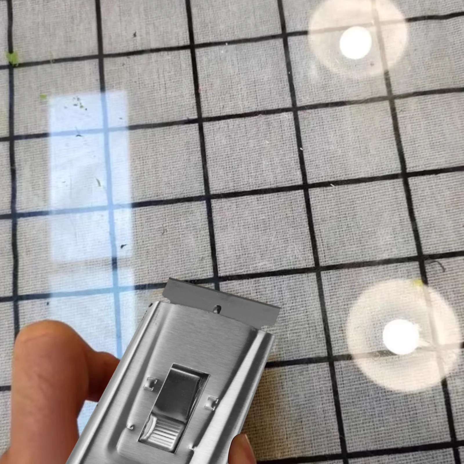 Espátula de limpieza, raspador de vitrocerámica, limpiador, removedor de cuchillas de acero, herramienta de limpieza con 10 cuchillas, herramientas de cocina, nuevo