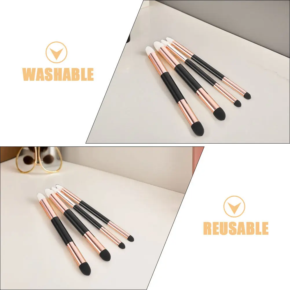 4Pcs Dual-Ended Blending Sponge Pens Washable Sketch Drawing Blender Detail Correcting Highlight Shadow Art Supplies for Artists