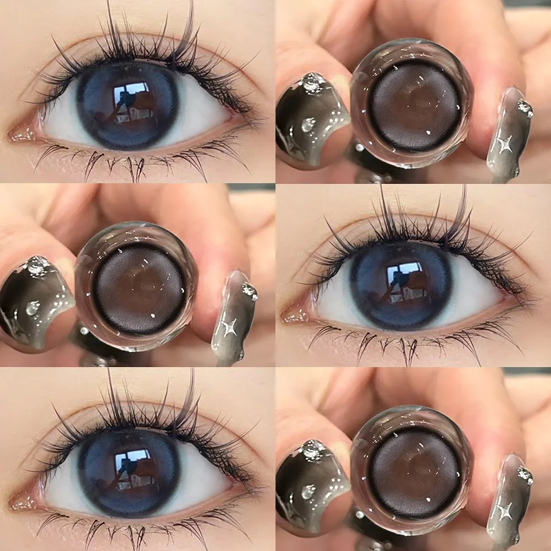 Lentillas cosméticas con grado Cospaly, lentes de contacto de color rojo para ojos, dioptrías, pupilas de belleza, maquillaje Natural, 2 unids/lote