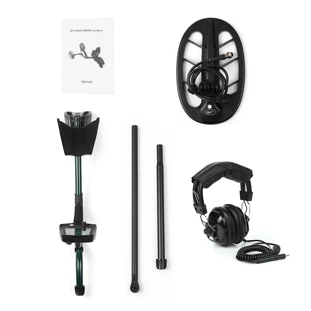 GF2 Высокочувствительный импульсный индукционный детектор золота, оптовая продажа, большой экран дальнего действия, глубокий поиск, подземный детектор золота