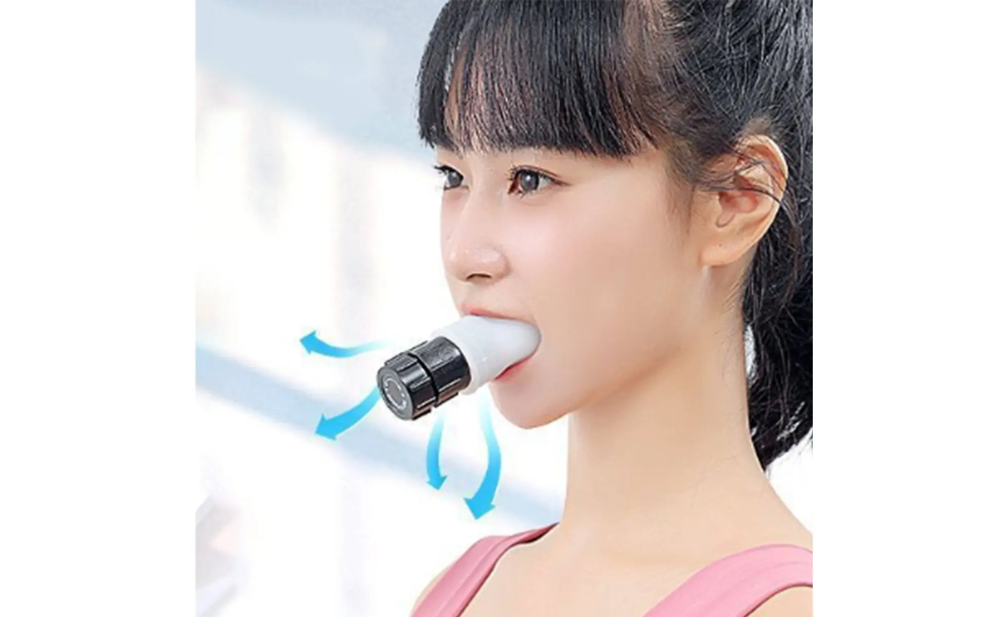 Breathing Training Device Increases Endurance Lung Capacity Exerciser Adjustable Breathing Exerciser Silicone Mouthpiece