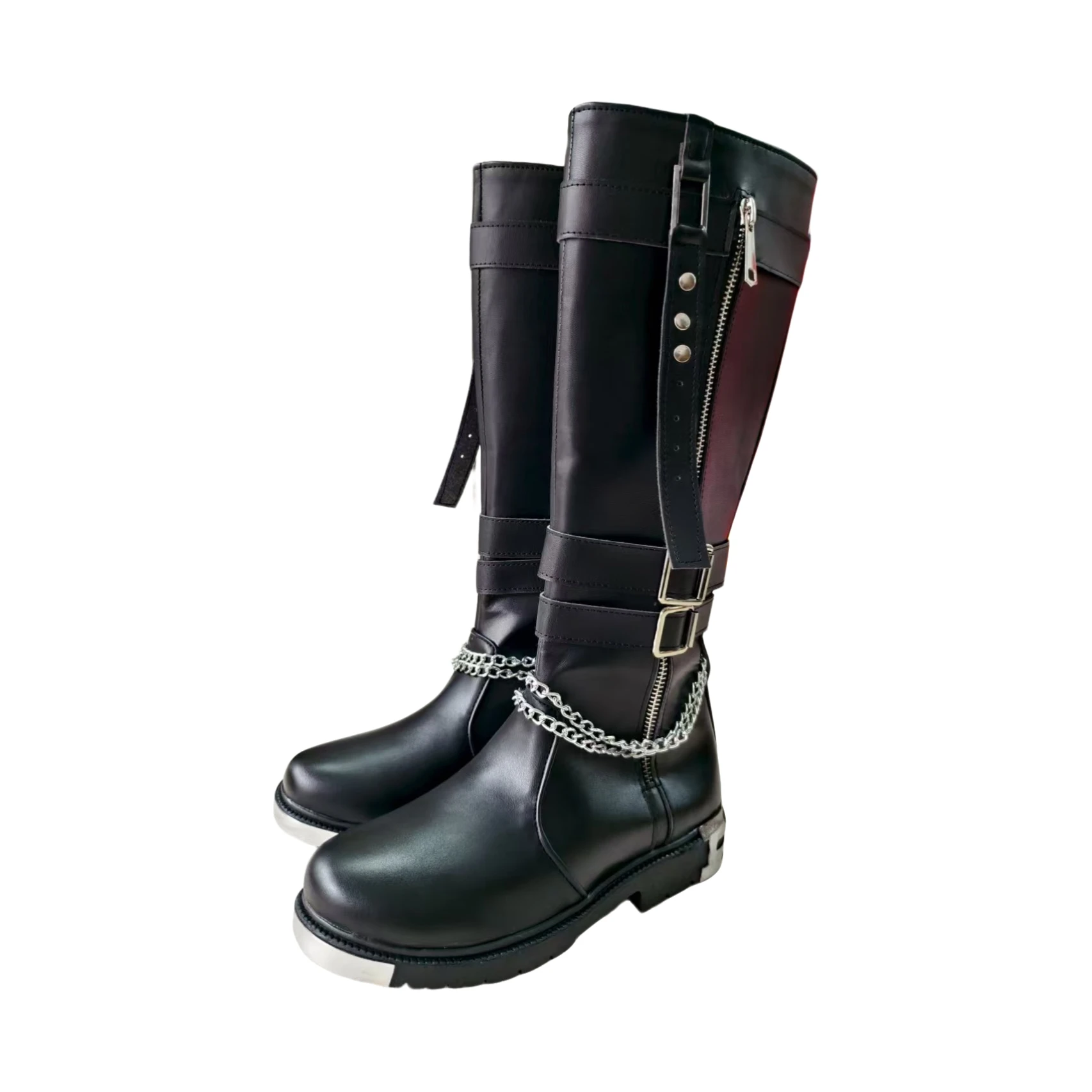 Game Love and Deepspace Heroines Cosplay Shoes Boots Night's Companion Black Shoes Deepspace Hunter Abysswalker Boots