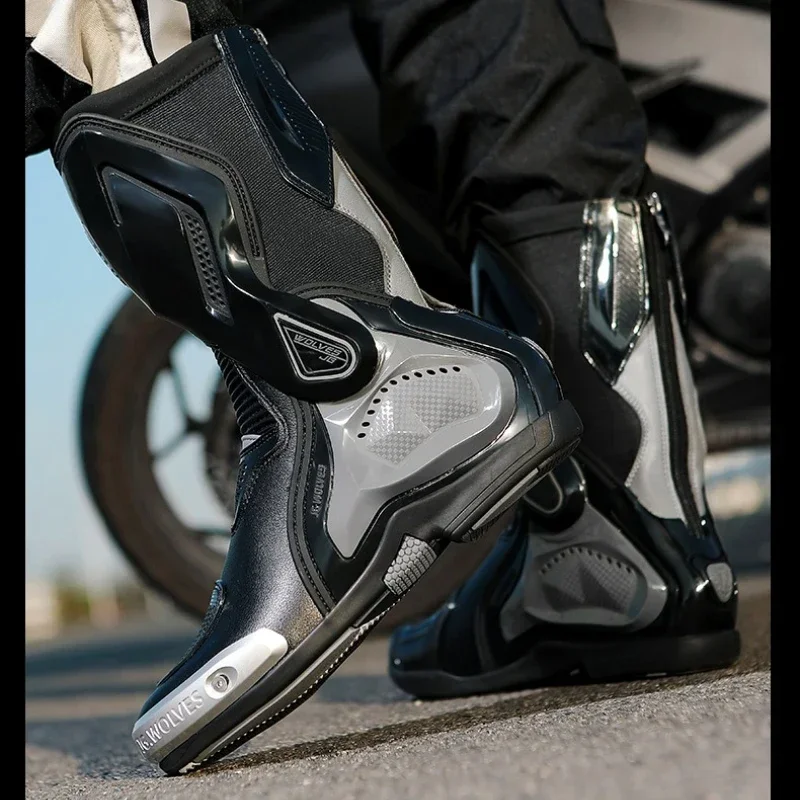 Motorrad-Reitschuhe Knight Four Seasons Off Road Motorrad-Rennstiefel Four Seasons Motorrad-Reiseausrüstung