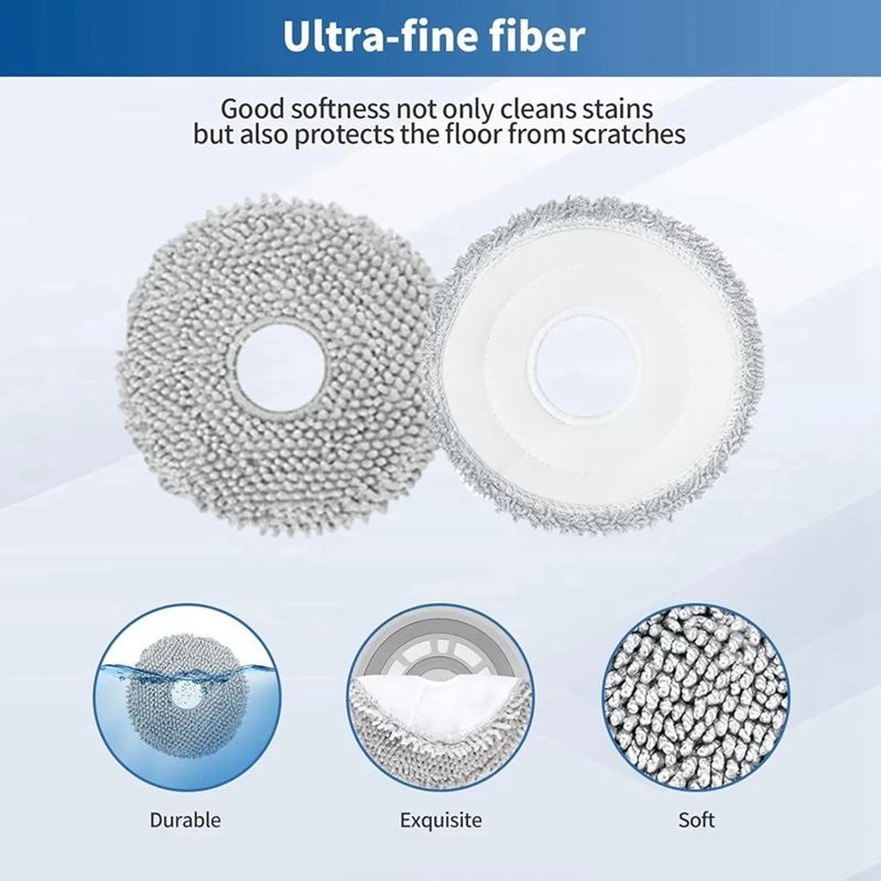 قطع غيار SANQ لملحقات المكنسة الكهربائية الروبوتية ECOVACS T30s فرشاة جانبية رئيسية مرشحات HEPA أكياس ممسحة