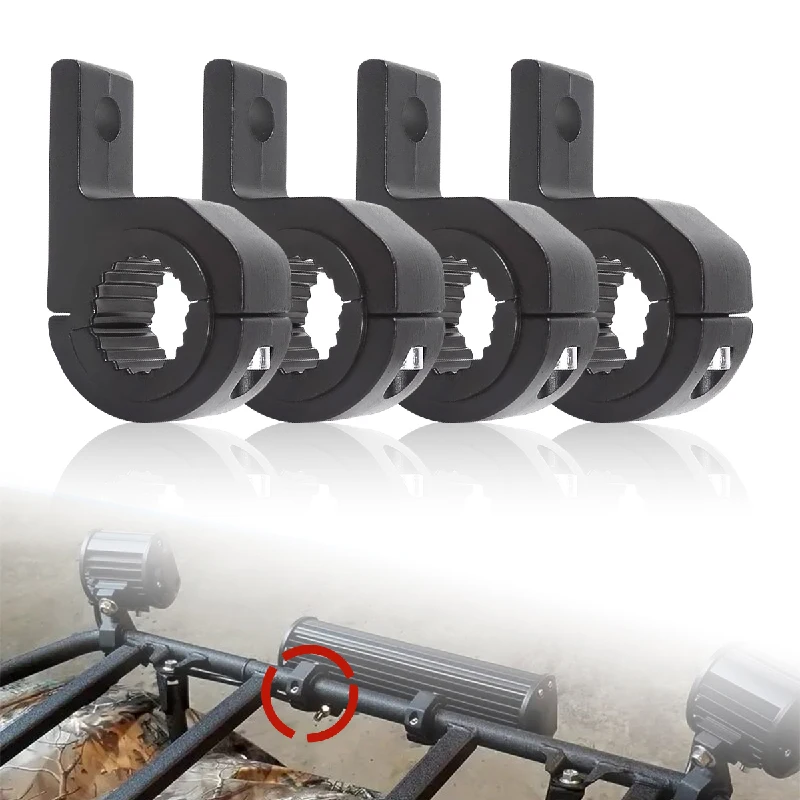 العالمي سيارة دراجة نارية LED العلوي المشابك بين قوسين أنبوب المشبك عدة 1/2/4 قطعة لشاحنة السيارات ATV العمل مصباح بار تصاعد قوس