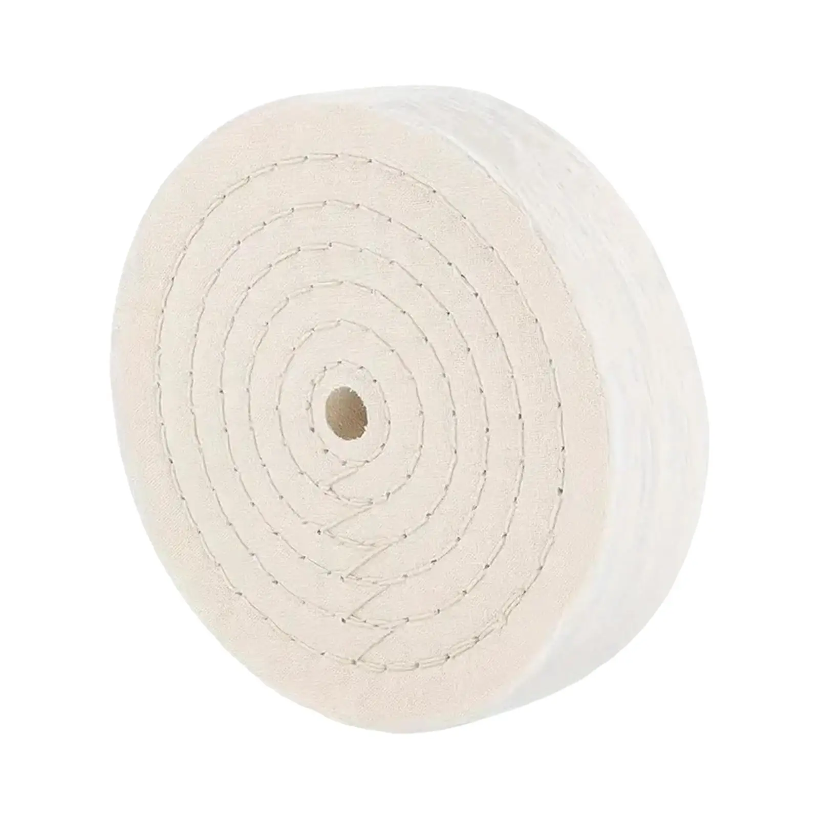 White Fine Cotton Buffing Wheel 20.3cm Professional Polishing Tool for Metal Scratch Repair and Finishing