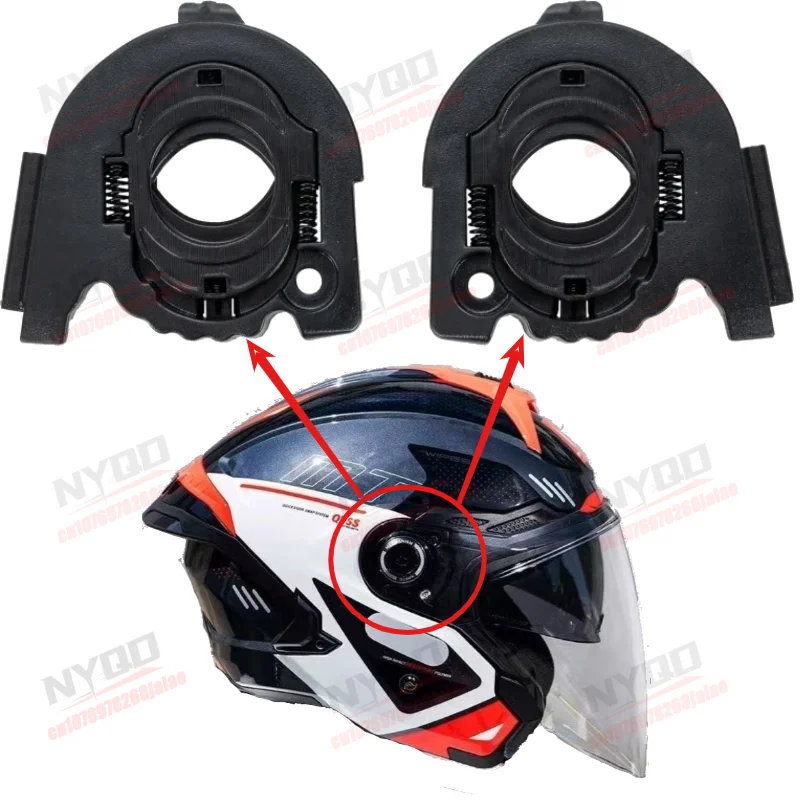 

Механизм крепления визора для шлема MT COSMO SV, комплект с фиксатором-трещоткой для аксессуаров шлема MT COSMO SV