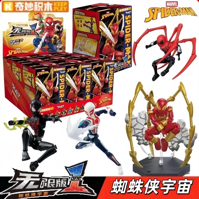 جديد حار Keeppley الرجل العنكبوت فينوم عمل الشكل إنفينيتي الطبعة 1st موجة المنقولة تجميعها لعبة صندوق أعمى هدية الكريسماس اللعب