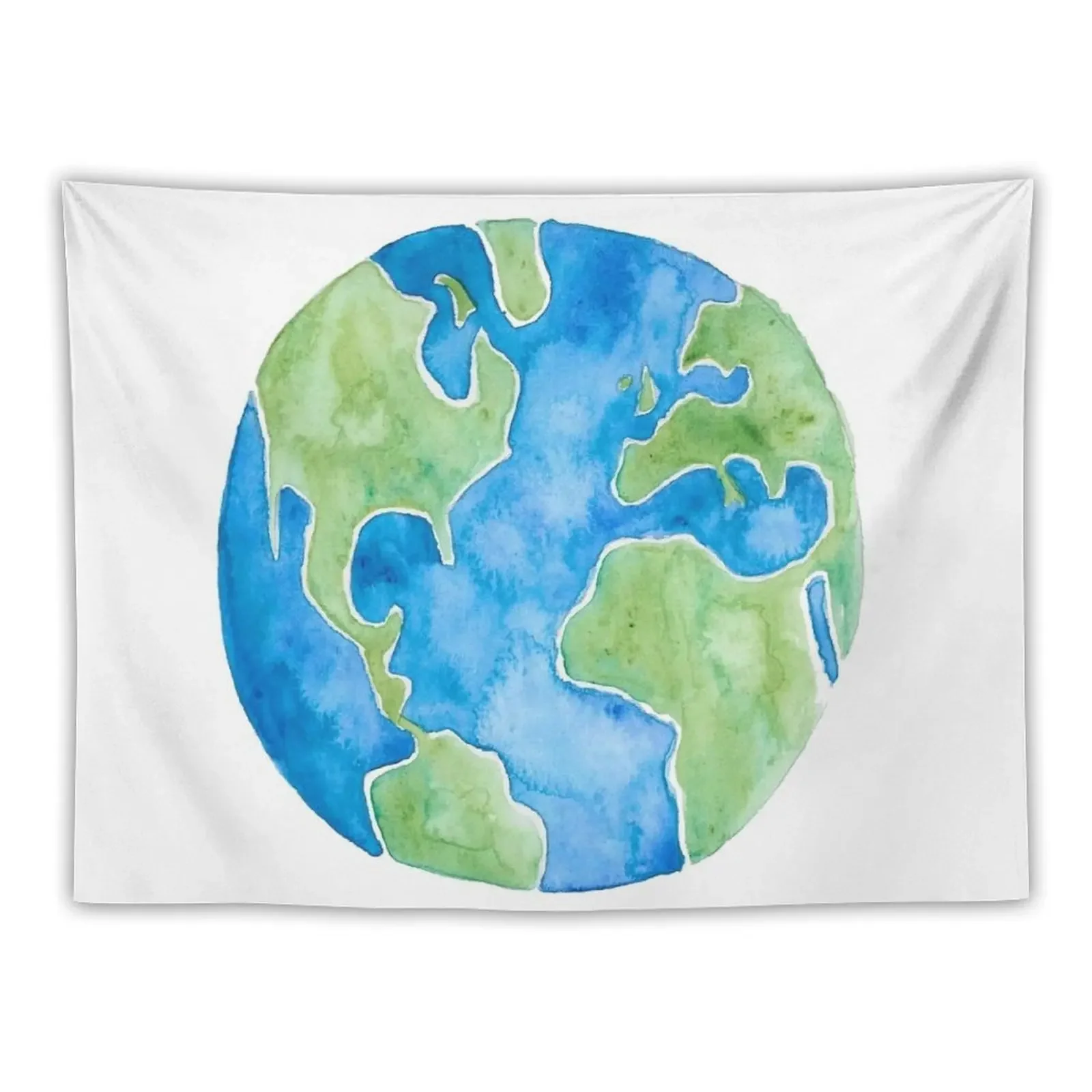 Watercolor Globe Tapestry For Bedroom Home Supplies Home Decoration Aesthetic Room Decor Korean Tapestry