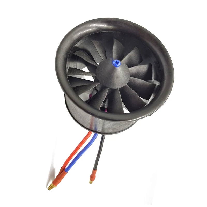 Avión teledirigido EDF de 64mm y 3500kV, 4S, ventilador con conductos de 11 aspas, Motor sin escobillas con ESC 50A(2 ~ 4S), equilibrio probado, Motor de ventilador