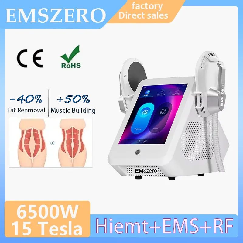 

EMSZERO body shaping machine 6500W EMS burns body fat to exercise abdominal muscles 15 Tesla RF technology for fat removal