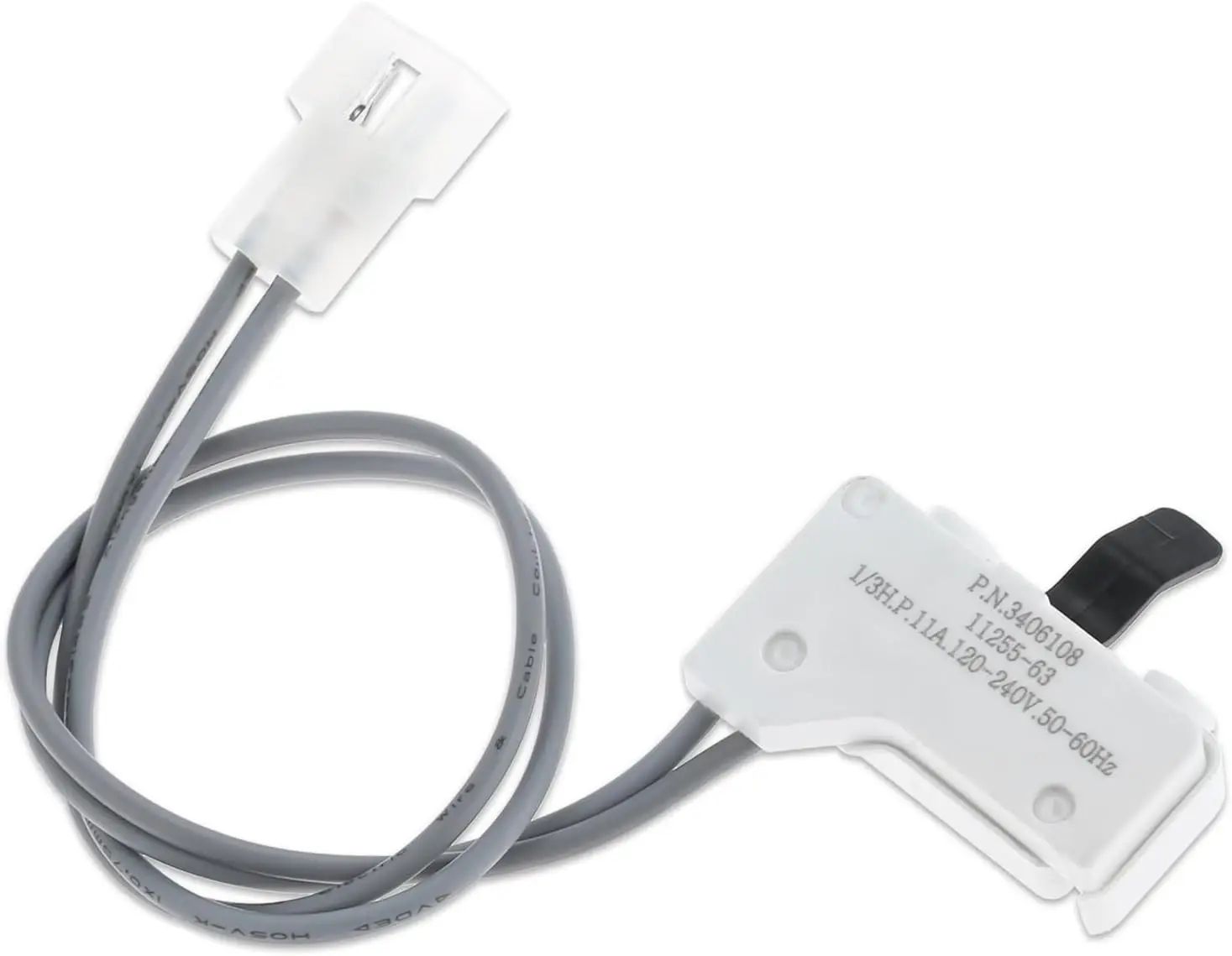 1pc 3406108 Dryer Door Switch Replacement for Whirl-pool May-tag Ken-more Replace AP2947161 AP6008562 PS11741702