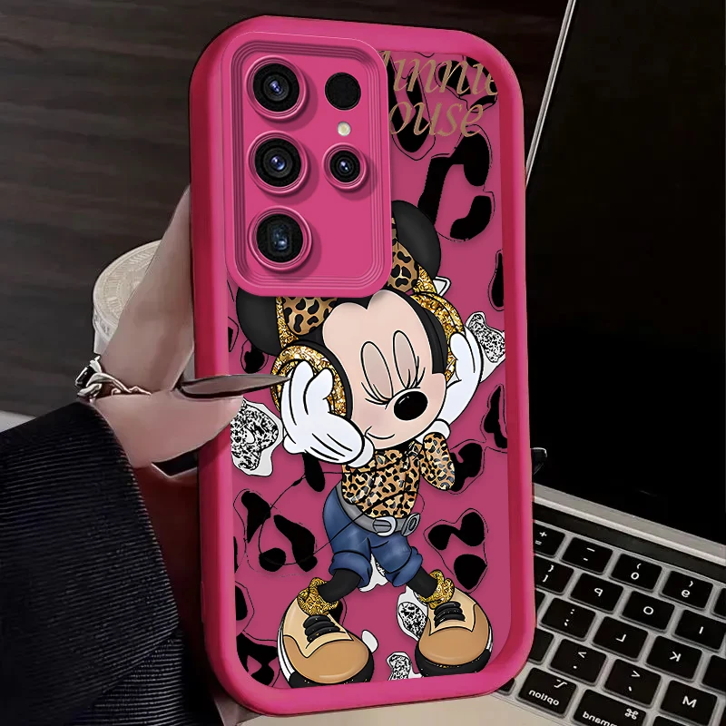 Cartoon Disney Minnie Handyhülle für Samsung Galaxy S24 S25 S23 Ultra S22 S21 Plus FE A36 A56 A26 A16 A06 A15 A25 A35 A55 5G