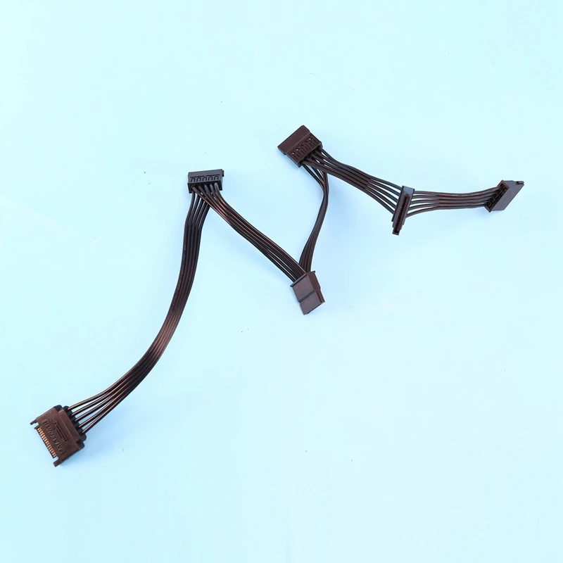 15 핀 SATA 전원 연장 하드 드라이브 케이블 1 Male To 5 Female 전원 공급 장치 분배기 어댑터 케이블, DIY PC 서버 용