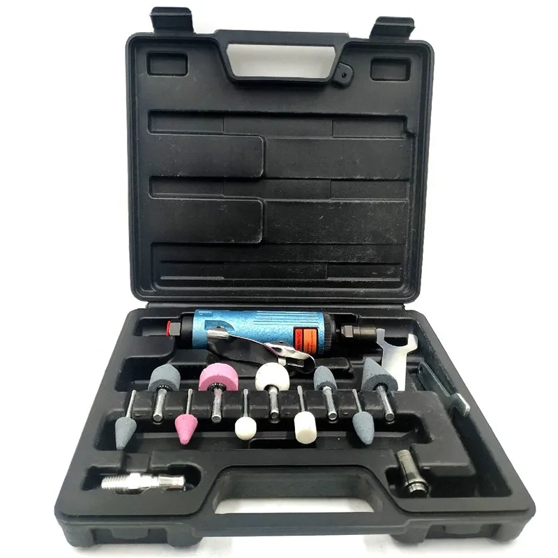 

14 Pieces Air Compressor Die Grinder Grinding Polish Kit 1/4 Air Grinder Mill Engraving Tools Kits Pneumatic polishing machine