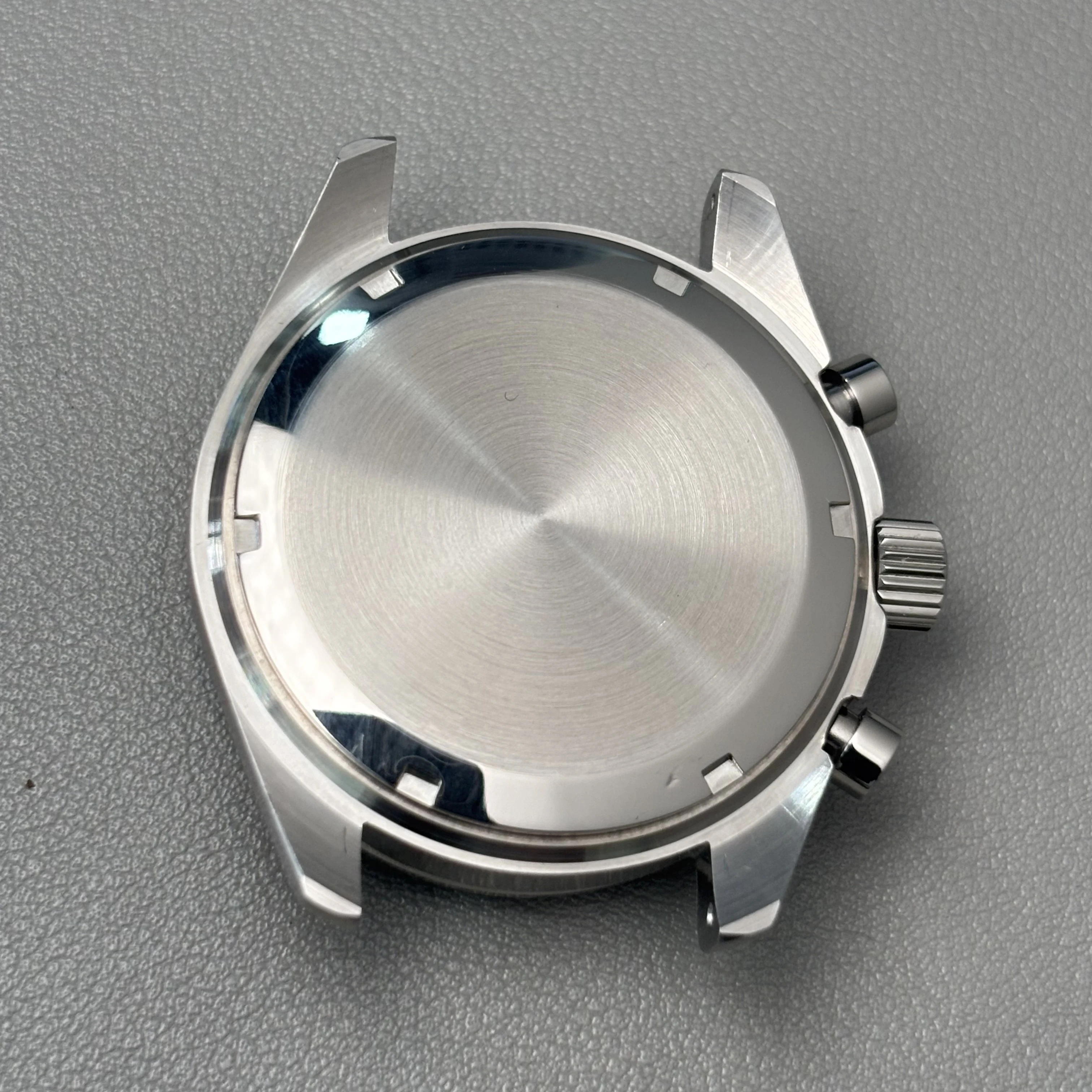 39.7mm VK63 case moonswatch metal case chronograph case bezel,VK63 Business watch sealed back moon watch mission moon mod