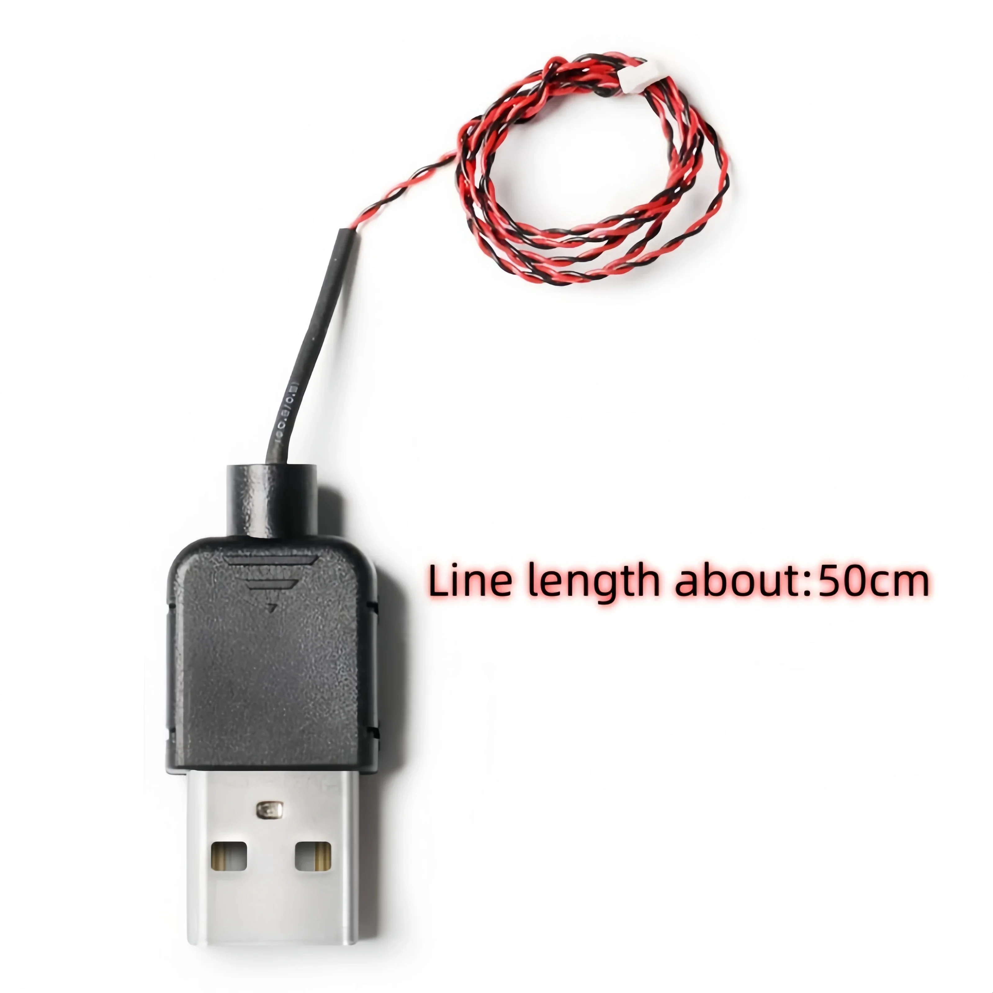 Broche de 0.8mm, lumières 5v, câble d'alimentation USB de 50cm, Compatible avec Lego, cordon d'alimentation USB, lampe décorative, fil USB, accessoires de jouets