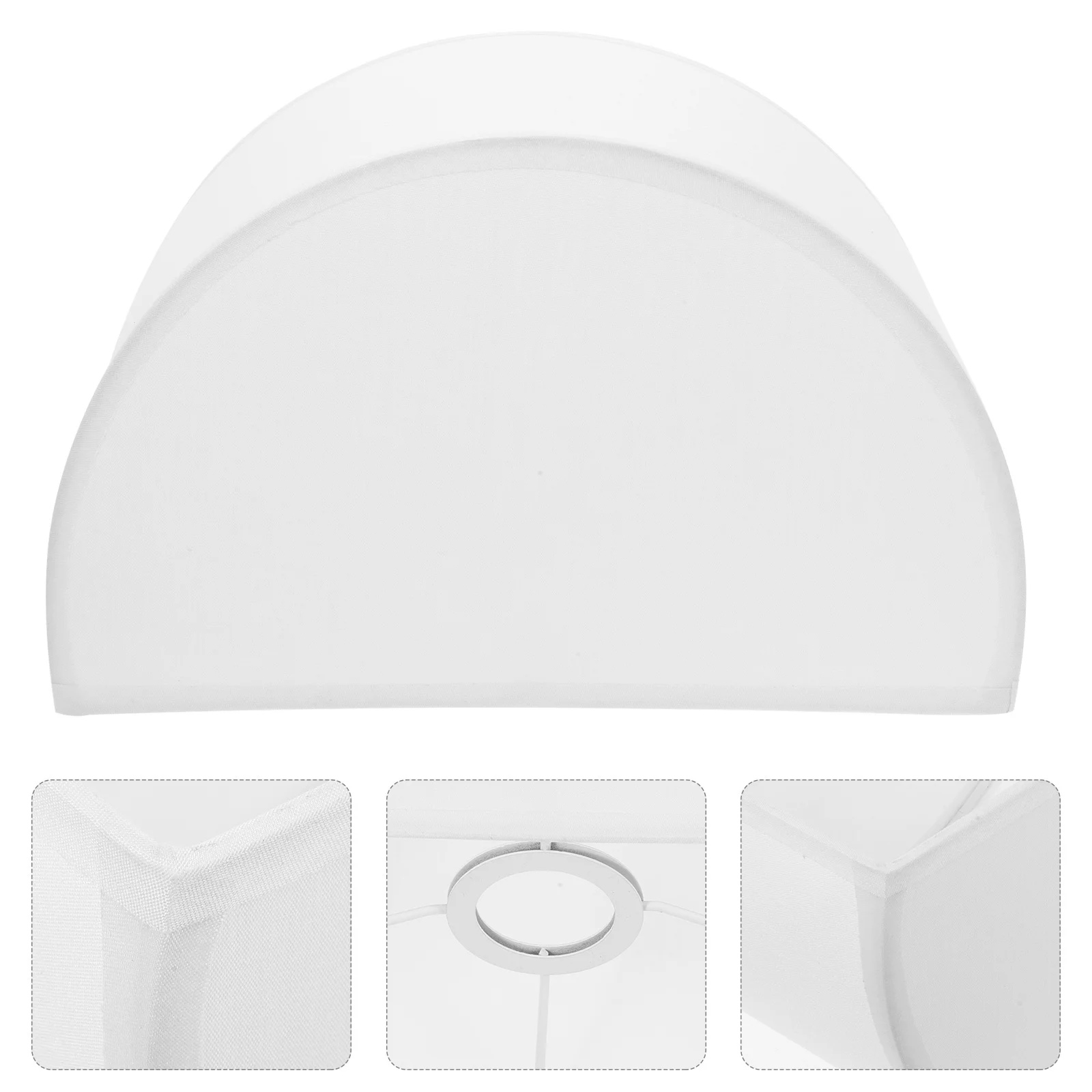 

Semicircle Cloth Lampshade Wear-Resistant Lamp Cover Replacement for Bedroom Living Room Study Household Light Shade