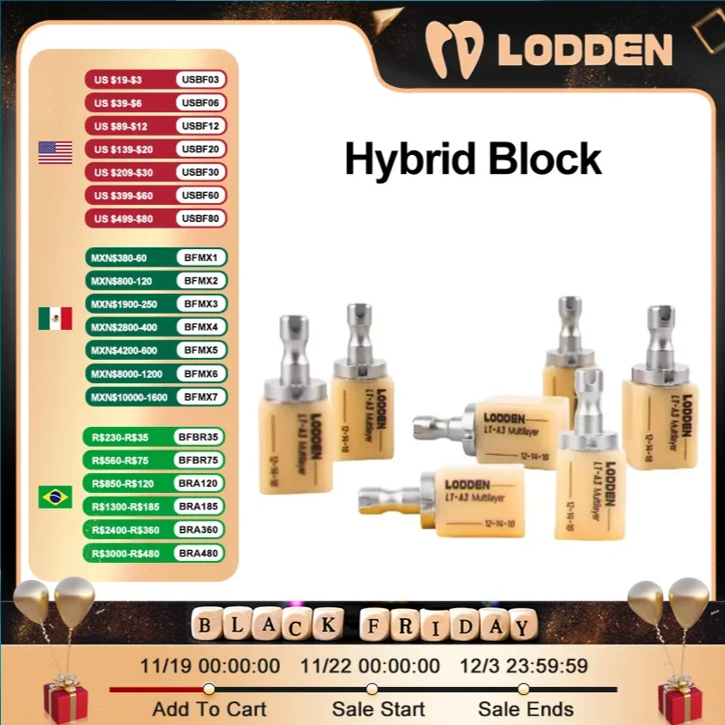 Hybrid Ceramics Dental Composite Resin Without Sintering LT/HT CAD/CAM Glass Ceramic Hybrid Blocks 18*14*12 Mutilayer