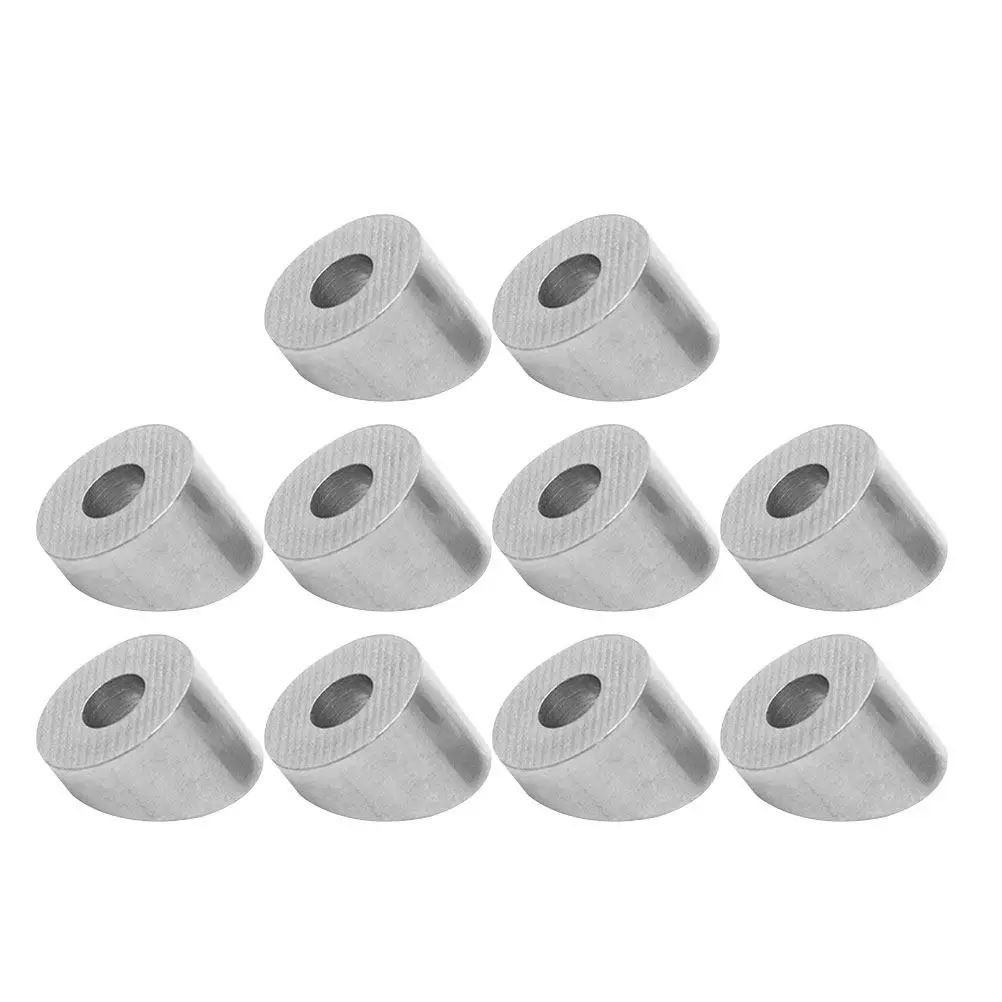 30° Beveled Washers 10pcs, 316 Stainless Steel for Cable Railing, Deck, Stair, Handrail Kits, Indoor Outdoor DIY