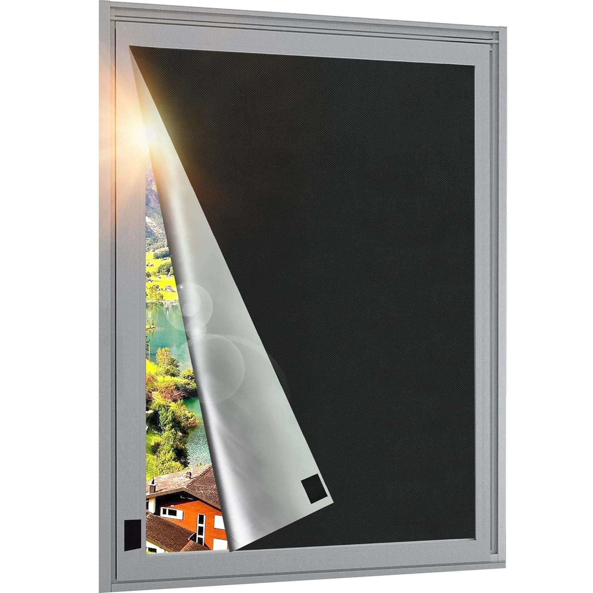 Cross Border Black Tech DIY corte totalmente blackout cortina de pano Oxford Velcro Punch-free guarda-sol UPF100 + tempo limitado especial