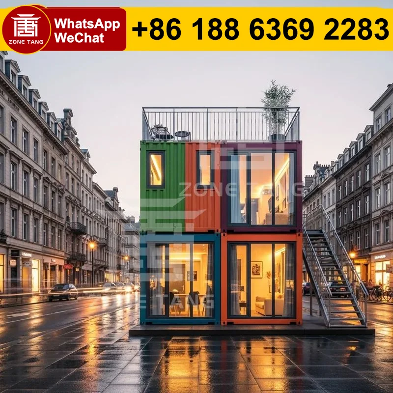 

Temperature Control Luxury Container Homes Flat Pack House Solar Ready Prefab Home Fashion Compact Tiny House Toilet Kit Homes