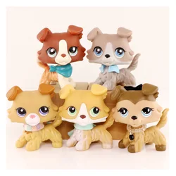 5 pcs Minilpsshop Pet Shop Collie Dog Set 2210 363 1262 2452 1676 Action Figure Toys Rare for lps