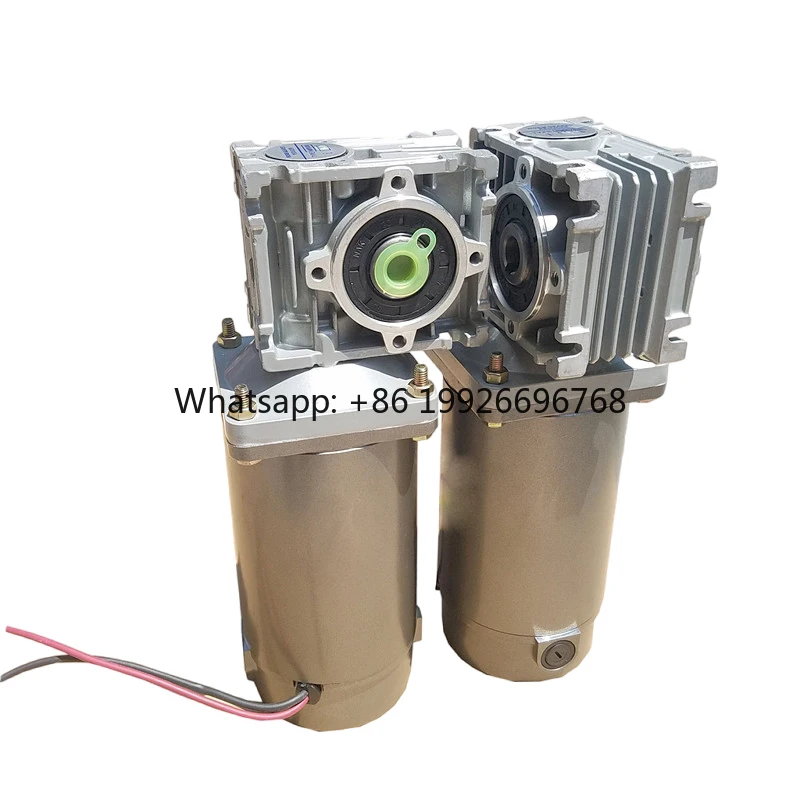 Customization 12V 24V Brushed DC Worm Gear Motor Low Noise Electric DC Geared Motor