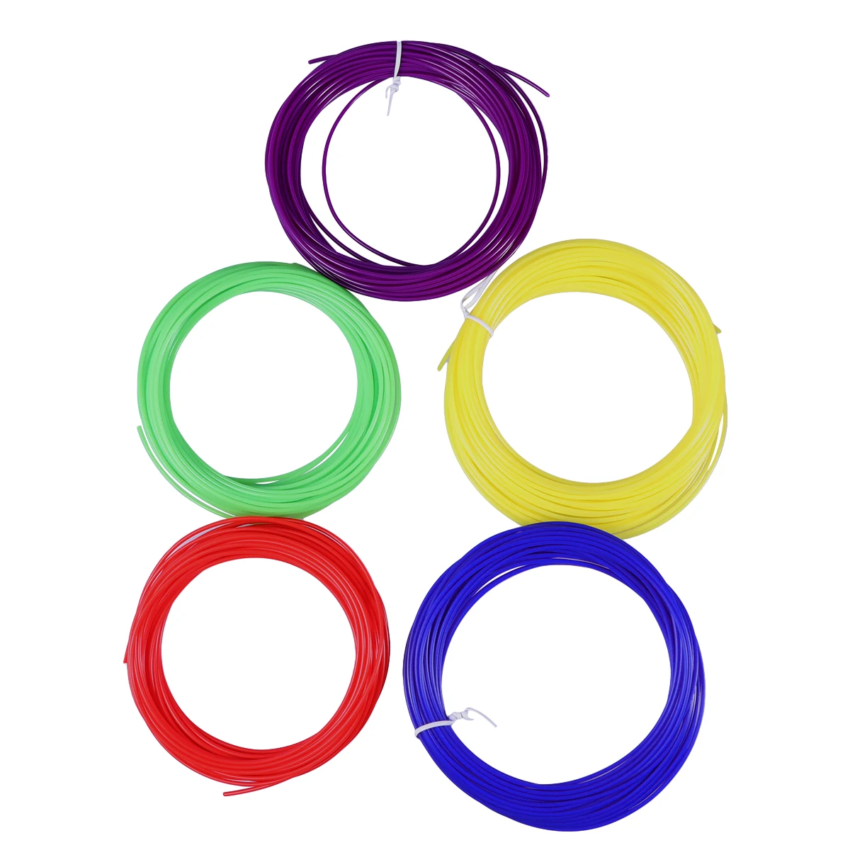 5pcs Printing Pen Consumables ABS Filament Printer Materials 160-200℃ 0.1cm Compatible Low Shrinkage High Strength 3D Printing