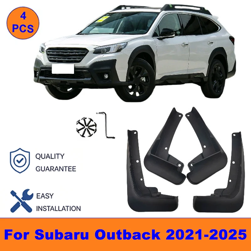 

4Pcs Mud Flaps For Subaru Outback 2021-2025 - Splash Guards Front&Rear Wheel Fender Mudguards Car Exterior Protection Parts