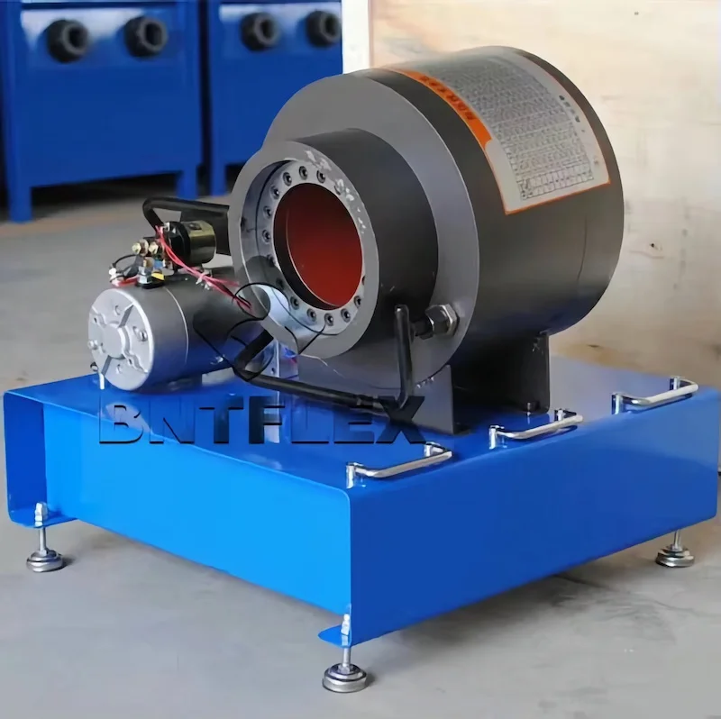 on-site 12V mobile car high pressure hose crimping machine up to 2 inch 4 wires hydraulic hose