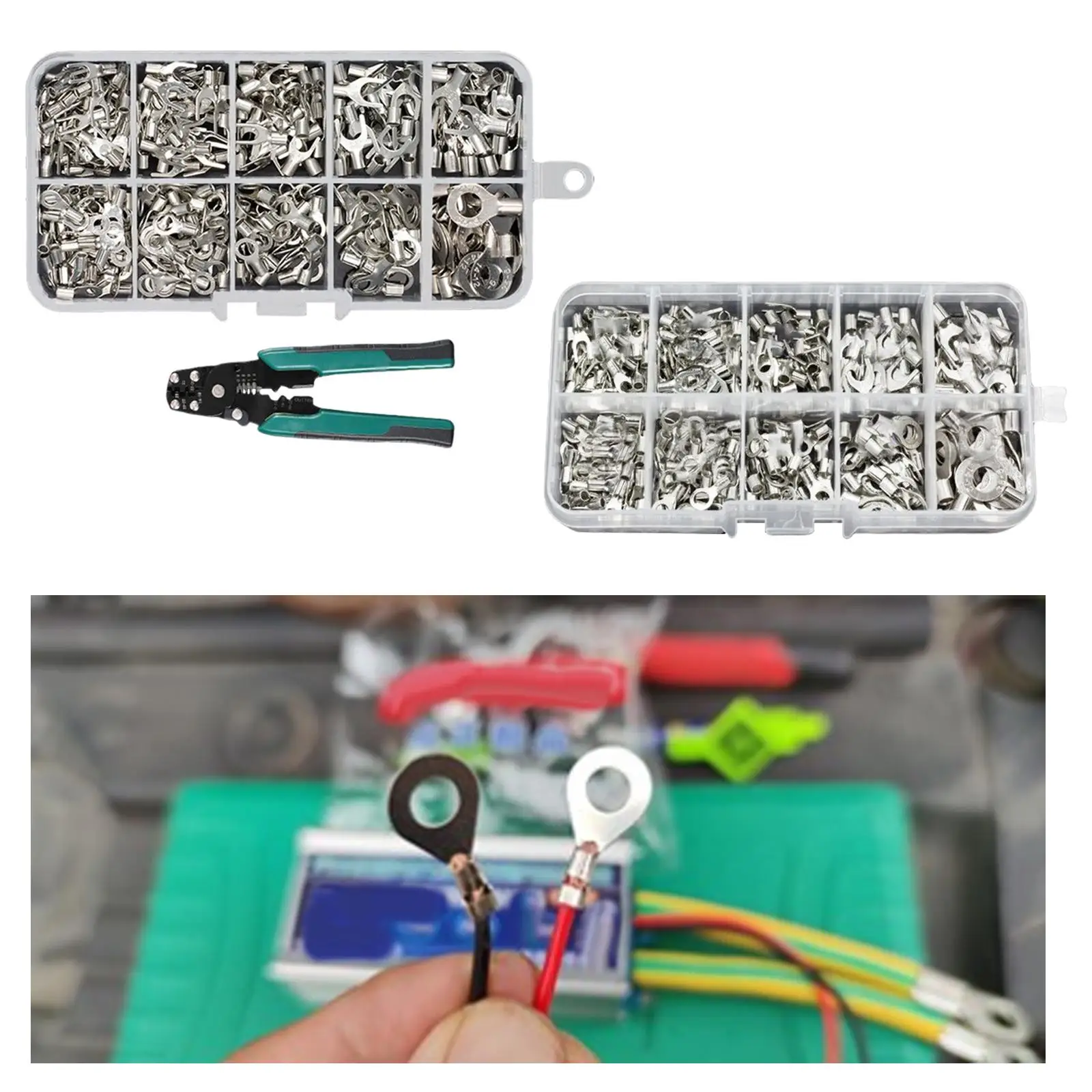 320Pcs 10 Types Rin…