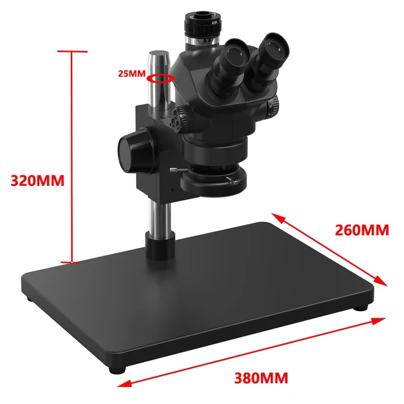 RF 7050TVP Big Base 7-50X Synchronous Zoom Microscope Mobile Phone Repair Trinocular Stereo Microscopio Repair Tools