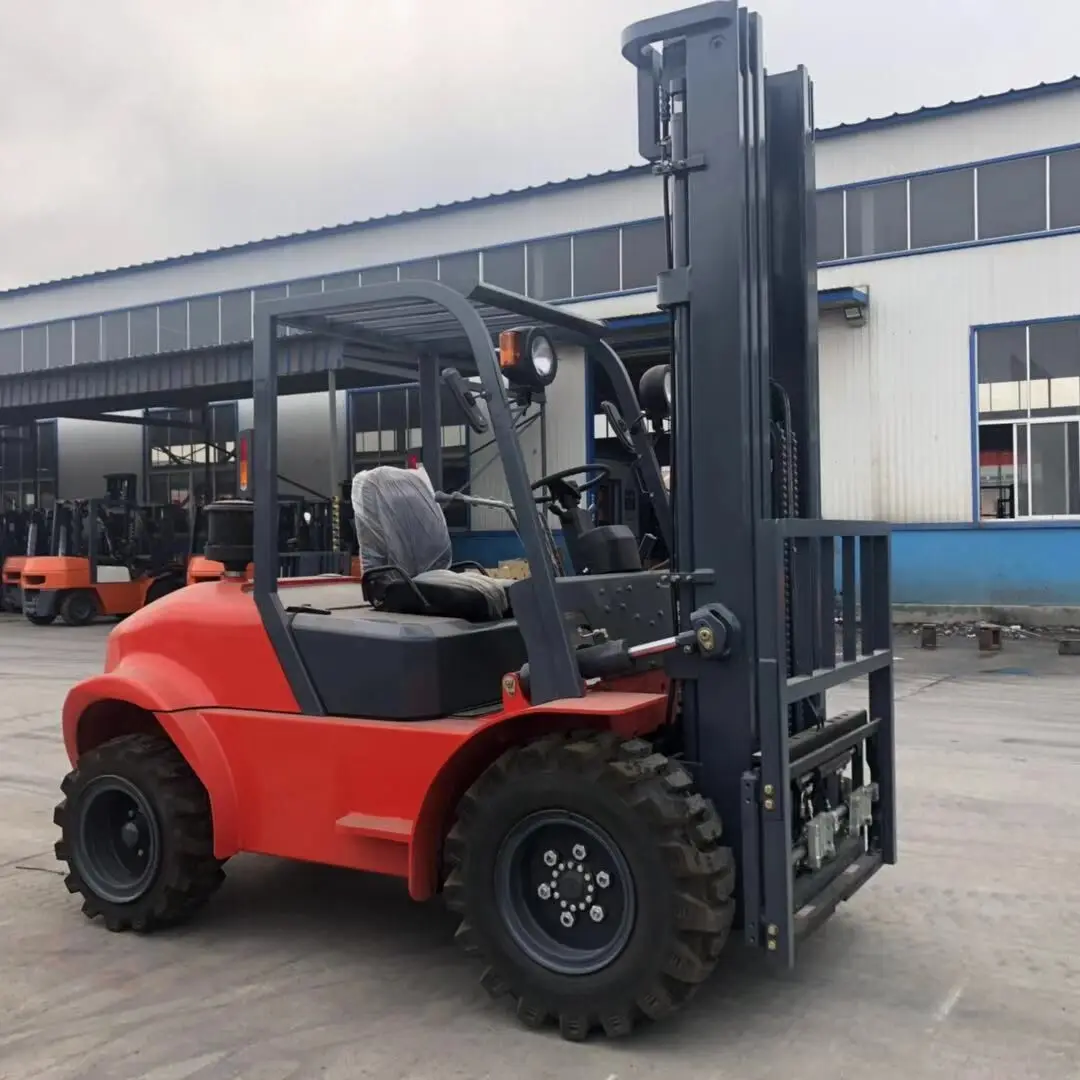 CE Diesel Forklift Outdoor Use 3-10t Rough Terrain diesel Forklift Internal Combustion Forklift