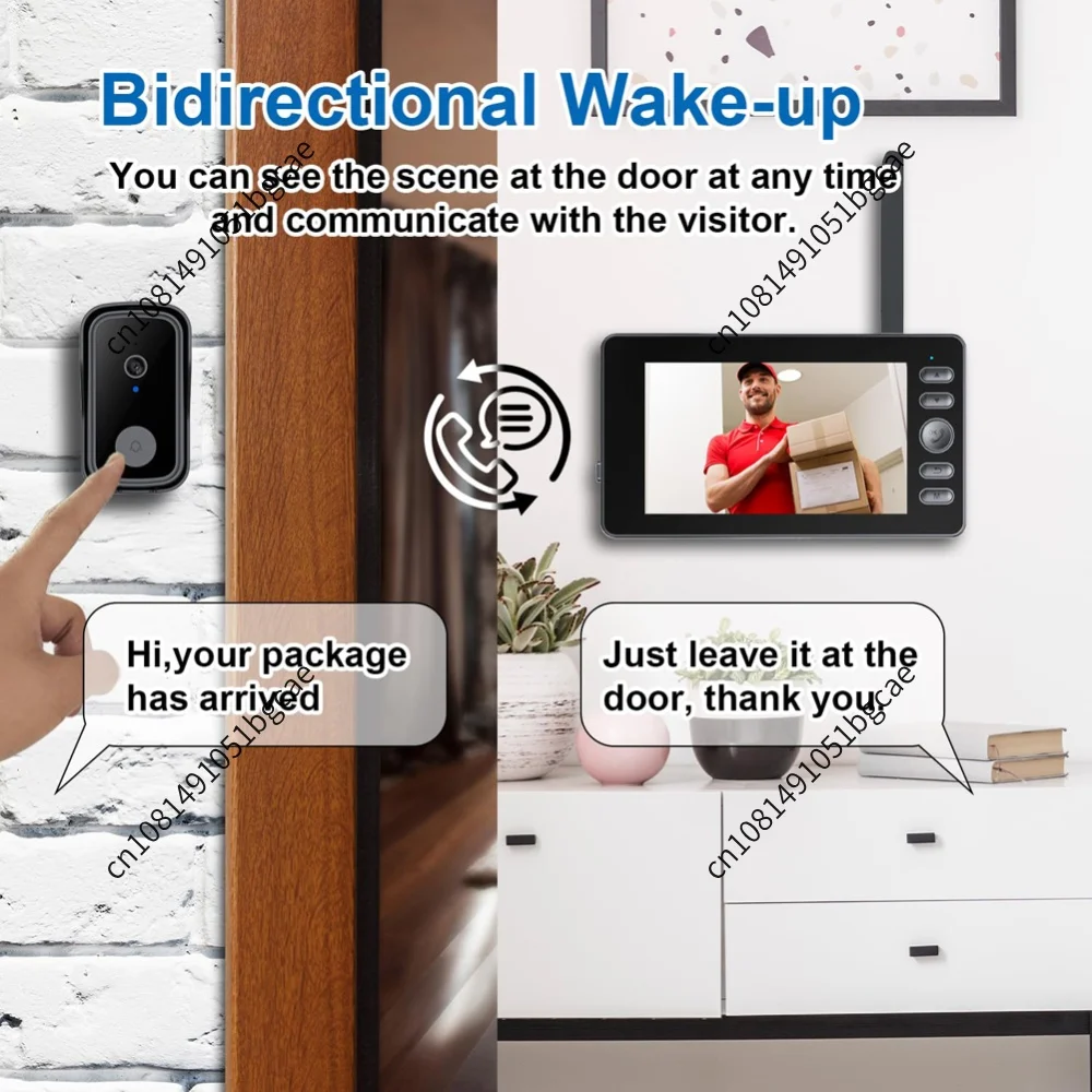 video-doorbell-camera-2-way-audio-doorbell-with-camera-43inch-screen-for-home-office
