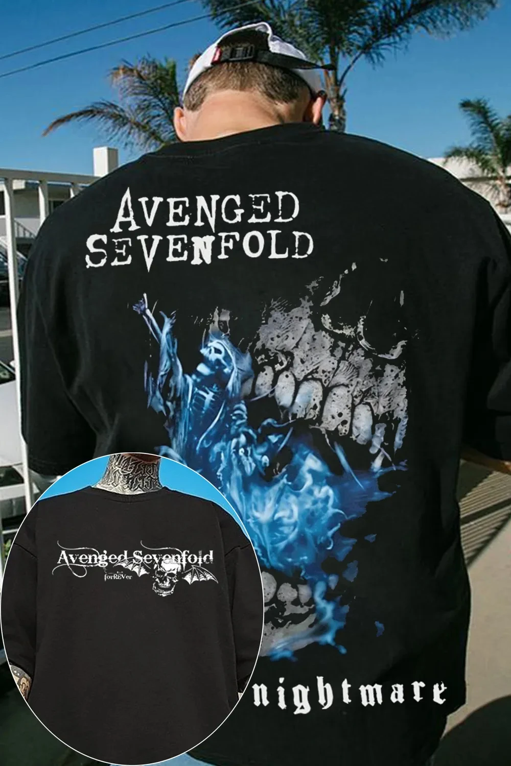 Avenged Sevenfold A7X Rock Band Graphic Tshirt Mens Womens Cotton Tees Ummer Casual Short Sleeve Round Neck Clothing Loose