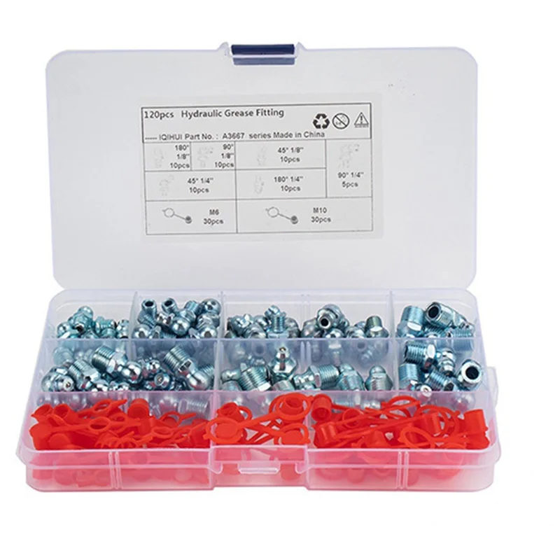 

A36T-120 шт./компл., листовая пружинная гайка, смазочные фитинги, смазочные муфты, смазочные фитинги, гидравлическая смазка Zerk, простая в использовании