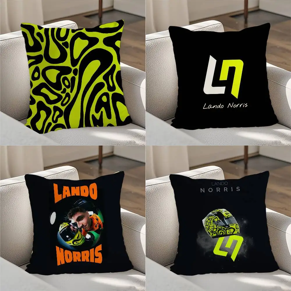 

L-Lando N-Norris 4 Pillow Case Luxury Double-sided For Car Pillows 45x45 Cushions Cover Home and Decoration Sofa Pillow case