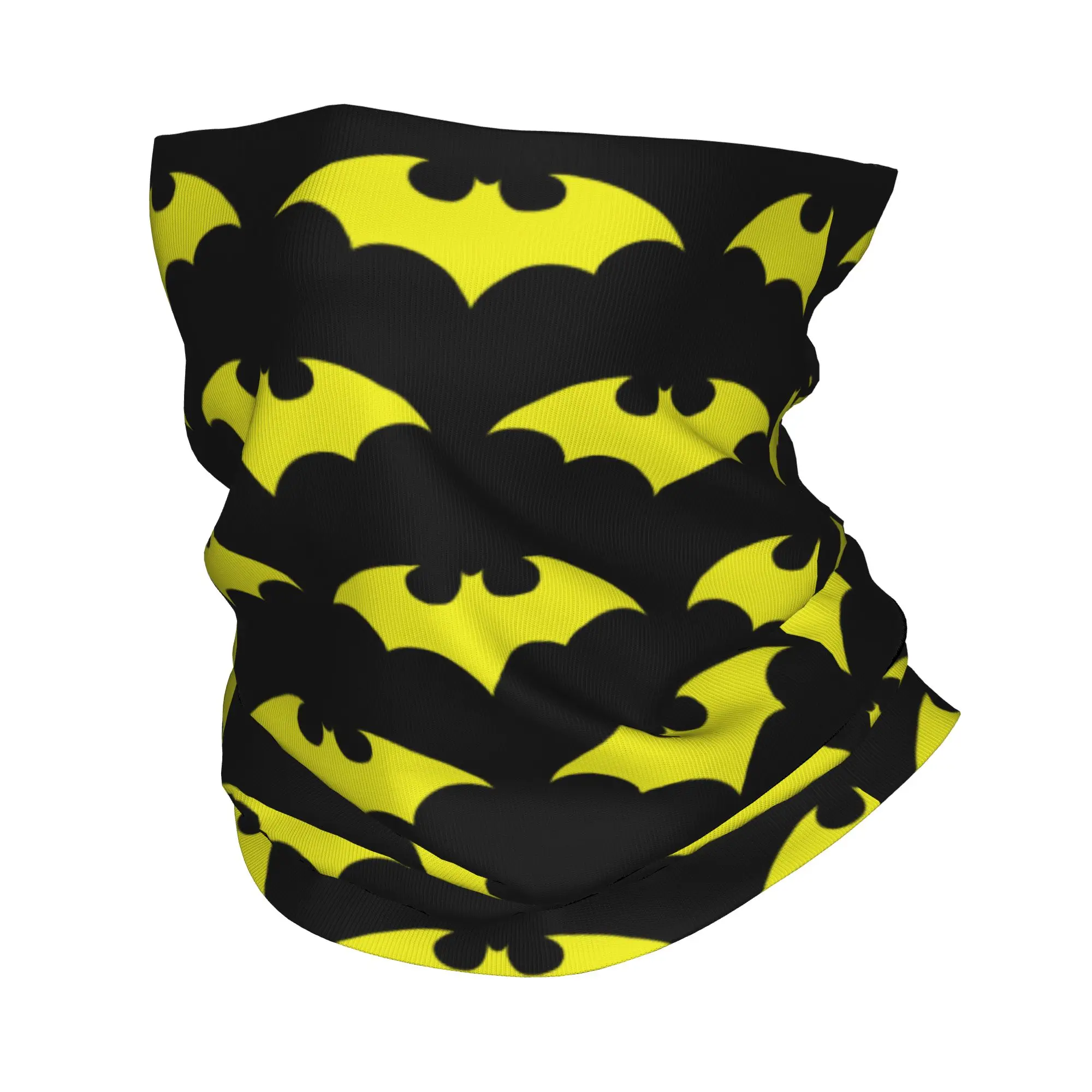 

Batman Yellow Bat Logo Bandana Neck Cover Printed Batman Mask Scarf Multi-use Face Mask Hiking Unisex Adult Washable
