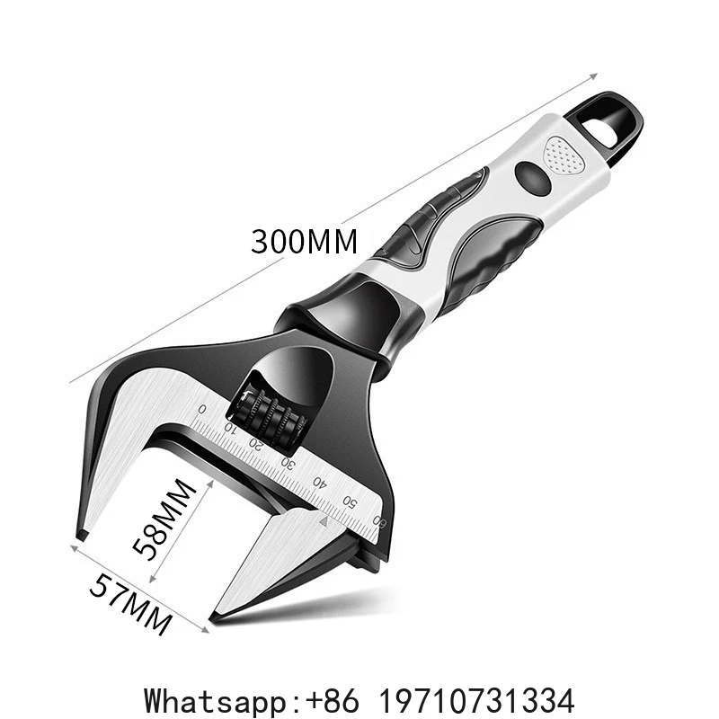Adjustable Spanner Universal Key Nut Wrench Opening Wrench Home Mechanical Workshop Plumbing Hand  Multifunctional Tool