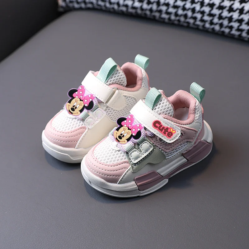 

mickey mouse first walkers Sneakers Disney Spring fall kids Summer Boy Breathable Casual shoes Girl Soft Bottom Toddler Shoes